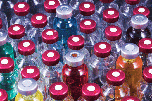vials in laboratory