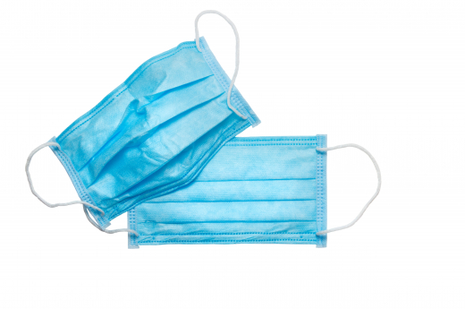 two surgical masks